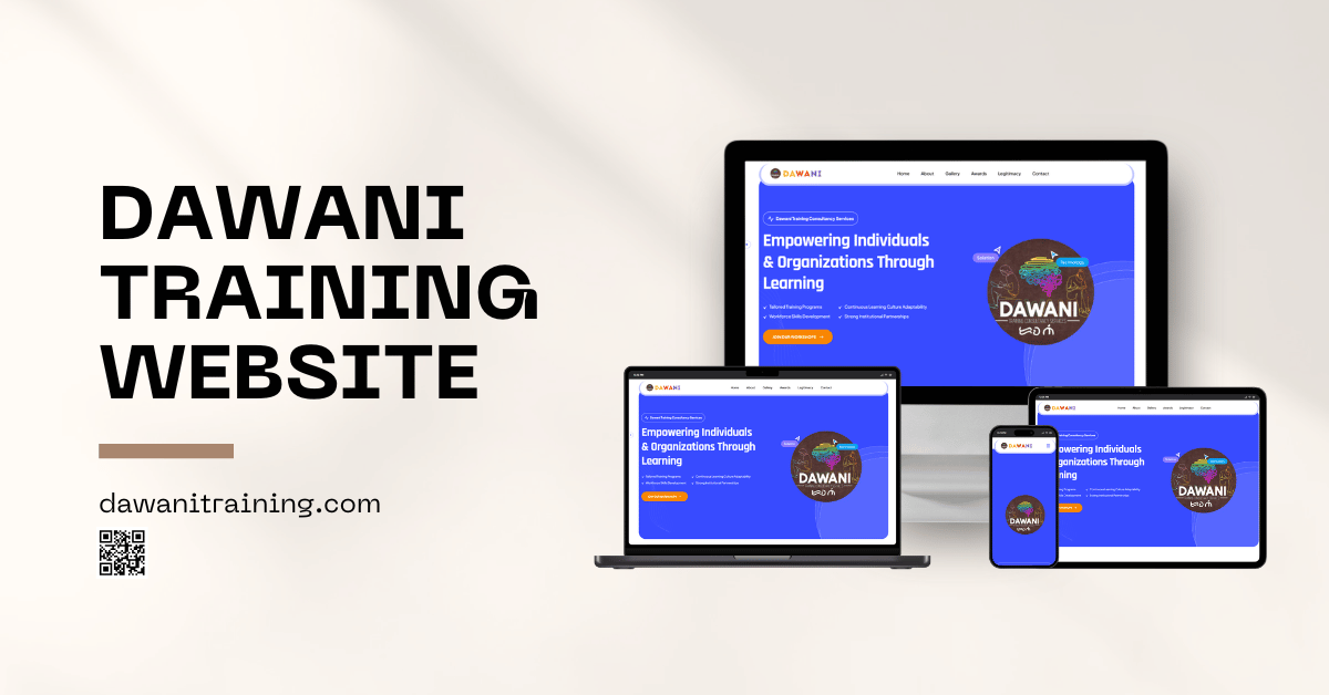 Dawani Training landing page